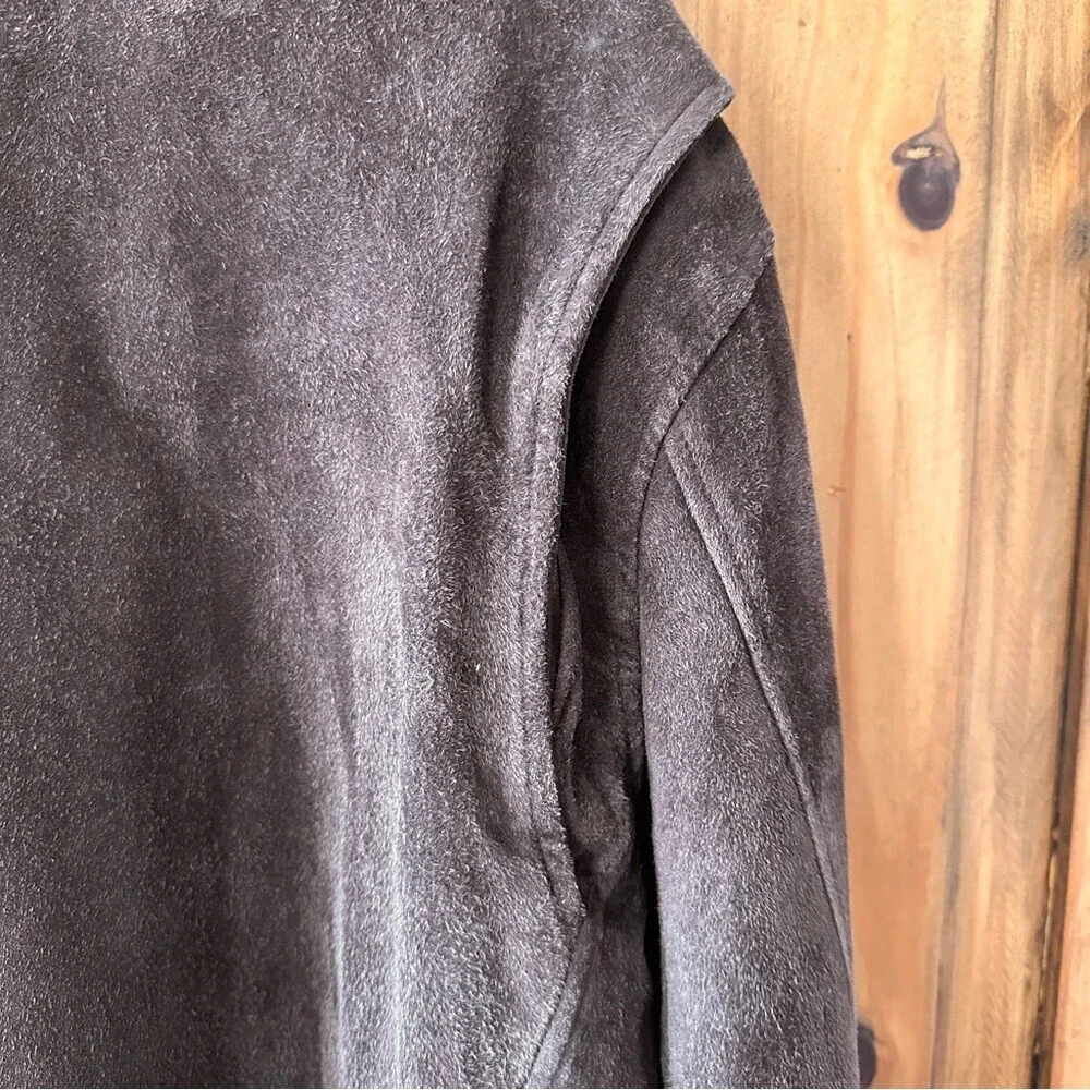 Vintage 90's Men's Club Monaco Suede Jacket Chocolate Brown